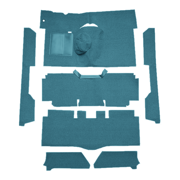 Picture of 1963-1965 Ford Falcon 2DR Convertible 4spd Bucket Seat 6 Cylinder Carpet Kit, Loop - 7 Piece
