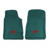 1967-1969 Chevrolet Camaro Premium Contour front floor mats with the Z/28 logo in Loop 05 Aqua carpet, illustration