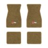 1967-1969 Chevrolet Camaro floor mats with the Z/28 in Red and Silver logo in Essex 1054A Caramel carpet, illustration
