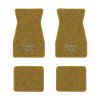 1967-1969 Chevrolet Camaro floor mats with the Camaro SS Script logo in Loop 20 Gold carpet, illustration