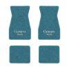1967-1969 Chevrolet Camaro floor mats with the Camaro SS Block Letter logo in Loop 09 Medium Blue carpet, illustration