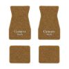 1967-1969 Chevrolet Camaro floor mats with the Camaro SS Block Letter logo in Loop 11 Medium Saddle carpet, illustration
