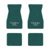 1967-1969 Chevrolet Camaro floor mats with the Camaro SS Block Letter logo in Loop 05 Aqua carpet, illustration