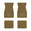 1967-1969 Chevrolet Camaro floor mats with the Camaro SS Script logo in Essex 1054A Caramel carpet, illustration