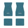 1967-1969 Chevrolet Camaro floor mats with the SS logo in Loop 09 Medium Blue carpet, illustration