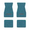 1967-1969 Chevrolet Camaro floor mats with the Yenko / SC logo in Loop 09 Medium Blue carpet, illustration