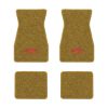 1967-1969 Chevrolet Camaro floor mats with the SYC logo in Loop 20 Gold carpet, illustration