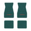 1967-1969 Chevrolet Camaro floor mats with the Yenko / SC logo in Loop 05 Aqua carpet, illustration