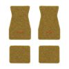 1967-1969 Chevrolet Camaro floor mats with the RS with Black Outline logo in Loop 20 Gold carpet, illustration