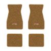 1967-1969 Chevrolet Camaro floor mats with the RS with Silver Outline logo in Loop 11 Medium Saddle carpet, illustration