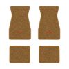 1967-1969 Chevrolet Camaro floor mats with the RS with Black Outline logo in Loop 11 Medium Saddle carpet, illustration