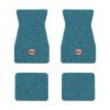 1967-1969 Chevrolet Camaro floor mats with the SS in Filled Circle logo in Loop 09 Medium Blue carpet, illustration