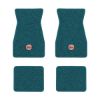 1967-1969 Chevrolet Camaro floor mats with the SS in Filled Circle logo in Loop 17 Bright Blue carpet, illustration