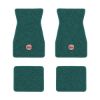 1967-1969 Chevrolet Camaro floor mats with the SS in Filled Circle logo in Loop 05 Aqua carpet, illustration