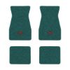1967-1969 Chevrolet Camaro floor mats with the SS in Outline Circle logo in Loop 05 Aqua carpet, illustration
