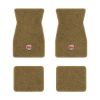 1967-1969 Chevrolet Camaro floor mats with the SS in Filled Circle logo in Essex 1054A Caramel carpet, illustration