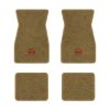 1967-1969 Chevrolet Camaro floor mats with the SS in Outline Circle logo in Essex 1054A Caramel carpet, illustration