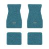 1967-1969 Chevrolet Camaro floor mats with the Small SS 396 logo in Loop 09 Medium Blue carpet, illustration