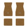 1967-1969 Chevrolet Camaro floor mats with the Small SS 396 logo in Loop 11 Medium Saddle carpet, illustration
