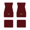 1967-1969 Chevrolet Camaro floor mats with the Small SS 396 logo in Loop 13 Maroon carpet, illustration