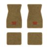 1967-1969 Chevrolet Camaro floor mats with the Large SS 396 logo in Essex 1054A Caramel carpet, illustration