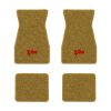 1970-1973 Chevrolet Camaro floor mats with the Z/28 logo in Loop 20 Gold carpet, illustration