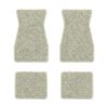 1970-1973 Chevrolet Camaro floor mats with the Camaro Script logo in Loop 18 Silver carpet, illustration