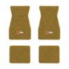 1970-1973 Chevrolet Camaro floor mats with the Z/28 in Red and Silver logo in Loop 20 Gold carpet, illustration