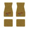 1970-1973 Chevrolet Camaro floor mats with the Heartbeat of America logo in Loop 20 Gold carpet, illustration