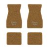 1970-1973 Chevrolet Camaro floor mats with the Camaro SS Script logo in Loop 11 Medium Saddle carpet, illustration