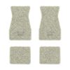 1970-1973 Chevrolet Camaro floor mats with the Camaro SS Script logo in Loop 18 Silver carpet, illustration