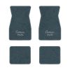 1970-1973 Chevrolet Camaro floor mats with the Camaro SS Script logo in Essex 1017A Lapis Blue carpet, illustration