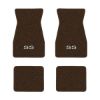 1970-1973 Chevrolet Camaro floor mats with the SS logo in Loop 10 Dark Brown carpet, illustration