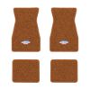 1970-1973 Chevrolet Camaro floor mats with the Yenko Bar and Shield logo in Loop 34 Orange carpet, illustration