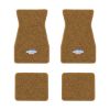 1970-1973 Chevrolet Camaro floor mats with the Yenko Bar and Shield logo in Loop 11 Medium Saddle carpet, illustration