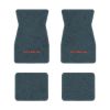 1970-1973 Chevrolet Camaro floor mats with the Yenko / SC logo in Essex 1017A Lapis Blue carpet, illustration