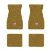 1970-1973 Chevrolet Camaro floor mats with the SS in Filled Circle logo in Loop 20 Gold carpet, illustration