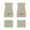 1970-1973 Chevrolet Camaro floor mats with the SYC logo in Loop 18 Silver carpet, illustration