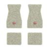 1970-1973 Chevrolet Camaro floor mats with the SS in Filled Circle logo in Loop 18 Silver carpet, illustration