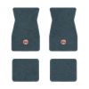 1970-1973 Chevrolet Camaro floor mats with the SS in Filled Circle logo in Essex 1017A Lapis Blue carpet, illustration