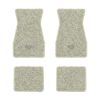 1970-1973 Chevrolet Camaro floor mats with the Small SS 396 logo in Loop 18 Silver carpet, illustration