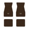 1970-1973 Chevrolet Camaro floor mats with the Small SS 396 logo in Loop 10 Dark Brown carpet, illustration