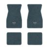 1970-1973 Chevrolet Camaro floor mats with the Small SS 396 logo in Essex 1017A Lapis Blue carpet, illustration
