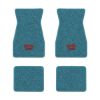 1970-1973 Chevrolet Camaro floor mats with the Large SS 396 logo in Loop 09 Medium Blue carpet, illustration