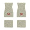 1970-1973 Chevrolet Camaro floor mats with the Large SS 396 logo in Loop 18 Silver carpet, illustration