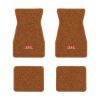1970-1973 Chevrolet Camaro floor mats with the RS logo in Loop 34 Orange carpet, illustration