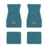 1970-1973 Chevrolet Camaro floor mats with the RS logo in Loop 09 Medium Blue carpet, illustration