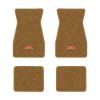 1970-1973 Chevrolet Camaro floor mats with the RS logo in Loop 11 Medium Saddle carpet, illustration