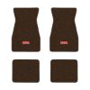 1970-1973 Chevrolet Camaro floor mats with the RS logo in Loop 10 Dark Brown carpet, illustration
