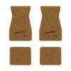 1970-1973 Chevrolet Camaro floor mats with the Yesterdays Chevrolet logo in Loop 11 Medium Saddle carpet, illustration